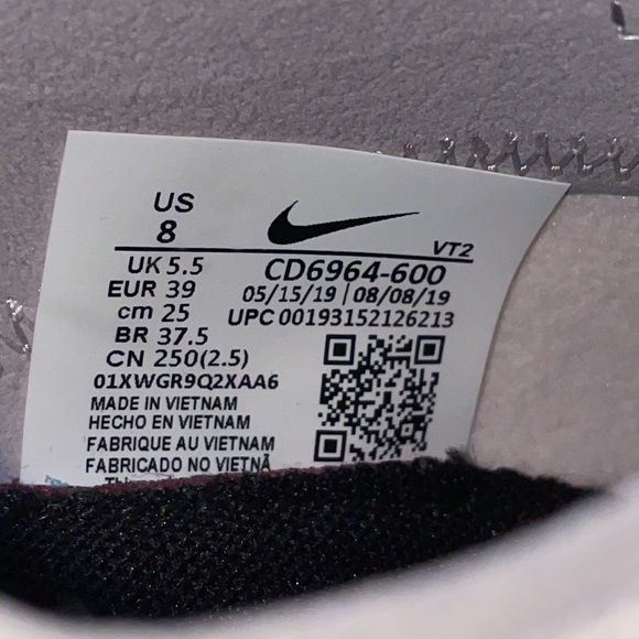 Nike React Element 55 PRM Pink Green Sneakers Women Running size - US8 - Picture 5 of 5